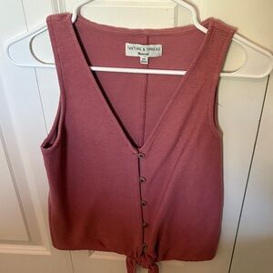 Madewell Pink Sleeveless Top